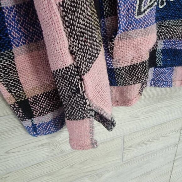 Vintage Stussy Drug Rug Poncho Woven Pullover SZ L Womens - Picture 4 of 8